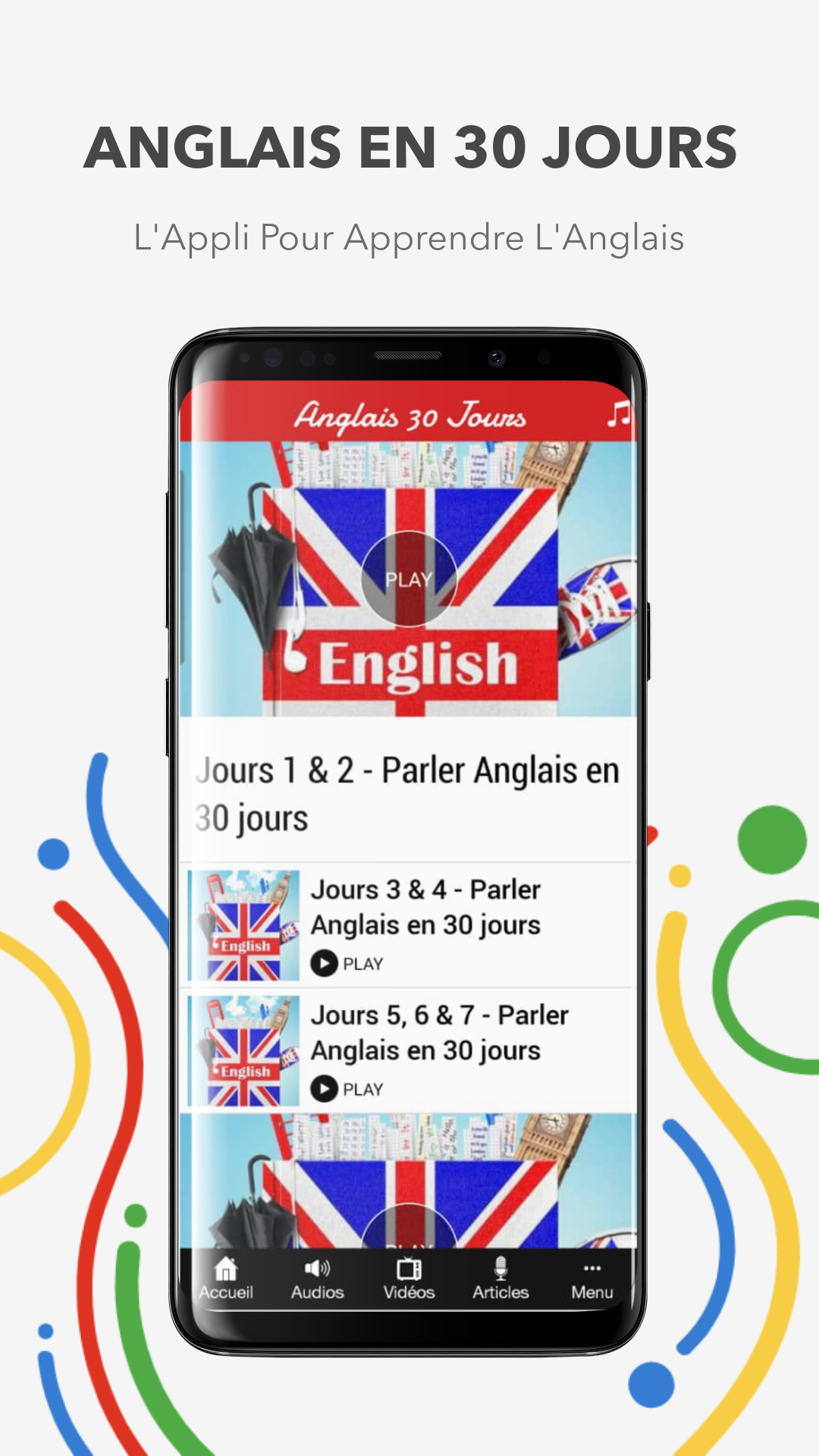 Application Parler Anglais en 30 jours